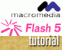 Macromedia Flash tutoriál žlutý yellow